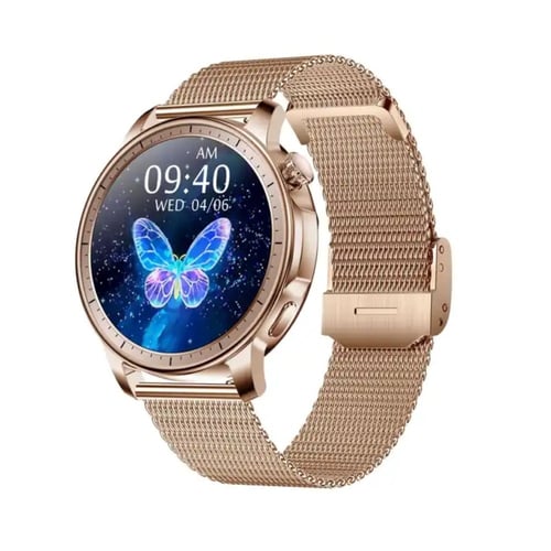 ساعة ذكية نسائية بتصميم عصري يدعم اللغة العربية