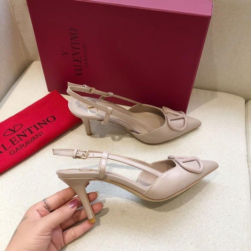 VLOGO SIGNATURE CALFSKIN SLINGBACK PUMP 80MM / 3.1...