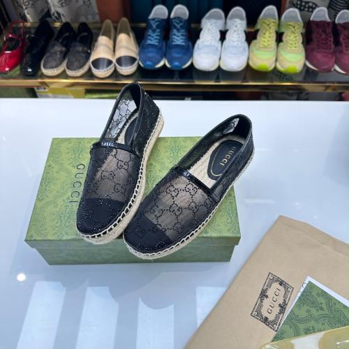 GG Crystal-embellished Espadrilles in Mesh