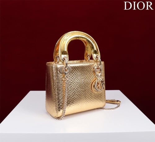 Mini Lady Dior Bag - Python