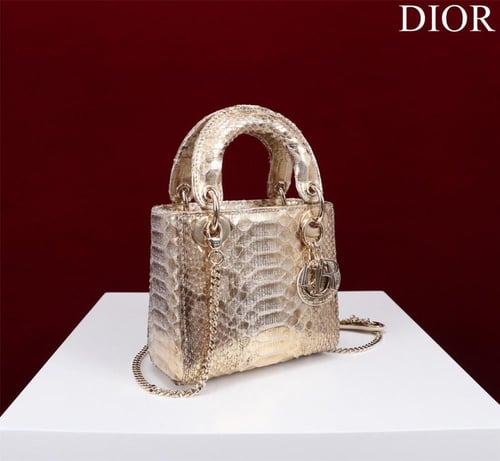 Mini Lady Dior Bag - Python