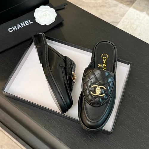 CC Quilted Moccasin Mules