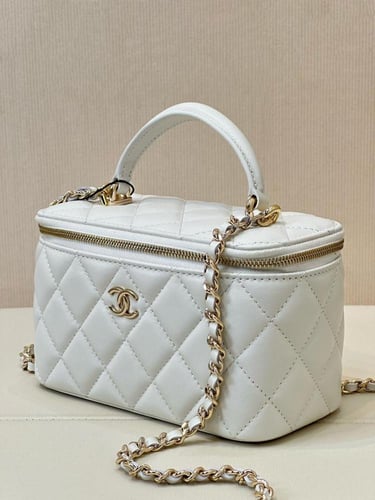 Small Top Handle Vanity Mirror Case