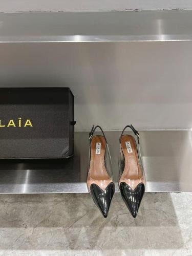 LE CŒUR SLINGBACKS IN PATENT LAMBSKIN, 5.5cm