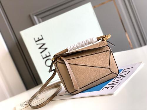 Mini Puzzle Bag in Soft Grained Calfskin