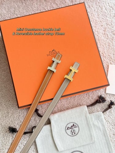 Mini 5382 belt buckle & Reversible leather strap 1...