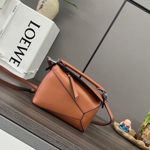 Mini Puzzle Bag in Soft Grained Calfskin