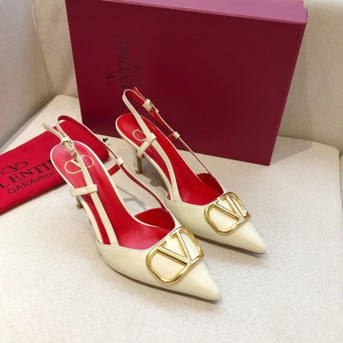 VLOGO SIGNATURE CALFSKIN SLINGBACK PUMP 80MM / 3.1...