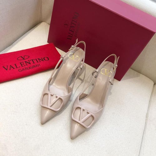 VLOGO SIGNATURE CALFSKIN SLINGBACK PUMP 80MM / 3.1...