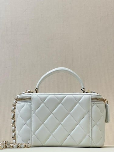 Small Top Handle Vanity Mirror Case