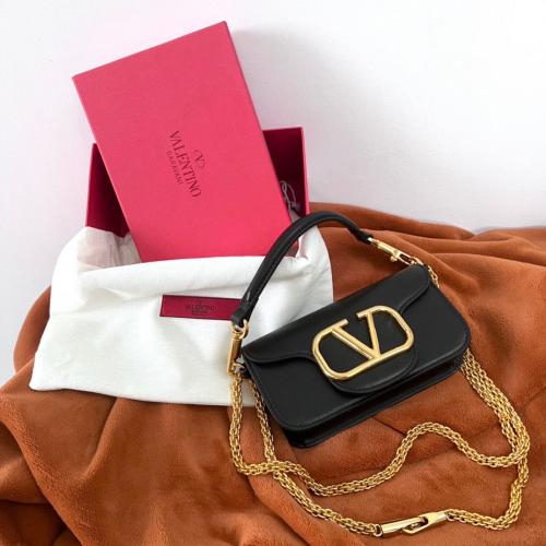 VALENTINO GARAVANI LOCÒ SMALL SHOULDER BAG IN CALF...