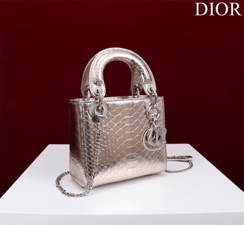 Mini Lady Dior Bag - Python