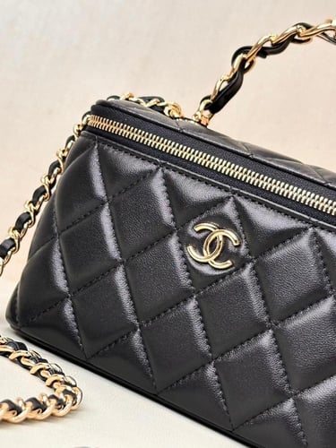 Small Top Handle Vanity Mirror Case