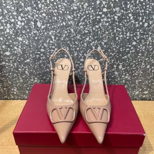 VLOGO SIGNATURE CALFSKIN SLINGBACK PUMP 80MM / 3.1...