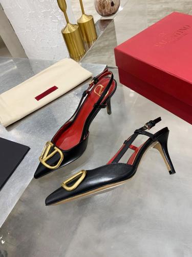 VLOGO SIGNATURE CALFSKIN SLINGBACK PUMP 80MM / 3.1...