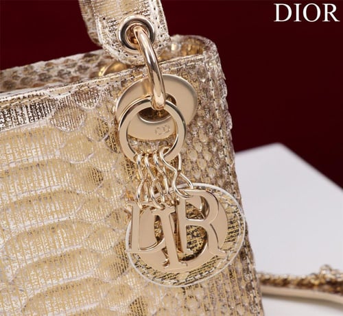 Mini Lady Dior Bag - Python
