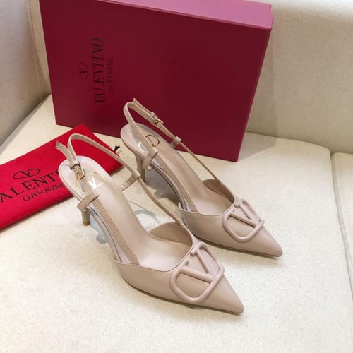 VLOGO SIGNATURE CALFSKIN SLINGBACK PUMP 80MM / 3.1...