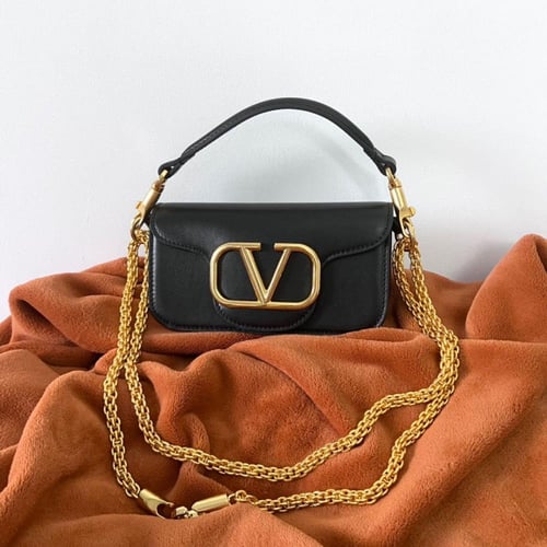 VALENTINO GARAVANI LOCÒ SMALL SHOULDER BAG IN CALF...