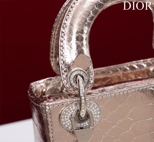 Mini Lady Dior Bag - Python