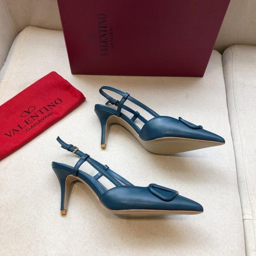 VLOGO SIGNATURE CALFSKIN SLINGBACK PUMP 80MM / 3.1...