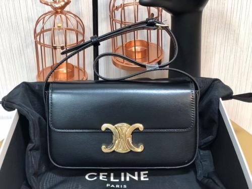 SHOULDER BAG CLAUDE IN SHINY CALFSKIN