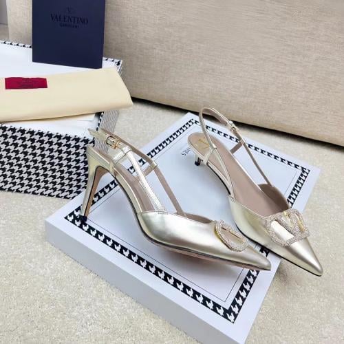 VLOGO SIGNATURE CALFSKIN SLINGBACK PUMP 80MM / 3.1...