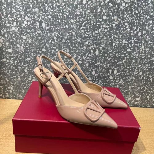 VLOGO SIGNATURE CALFSKIN SLINGBACK PUMP 80MM / 3.1...