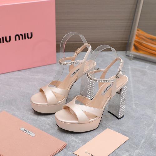 Satin platform sandals