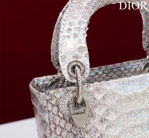 Mini Lady Dior Bag - Python
