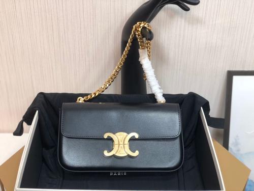 CHAIN SHOULDER BAG CLAUDE IN SHINY CALFSKIN