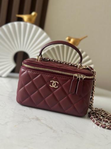 Small Top Handle Vanity Mirror Case