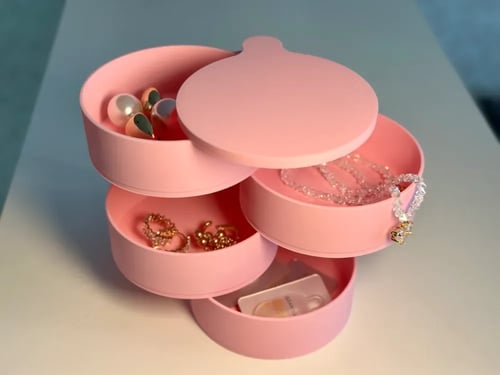 360-Degree Rotating Jewelry Storage - مخزن مجوهرات...