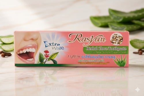 معجون أسنان RasYan بالقرنفل – Extra White