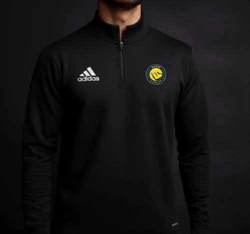 Al Nassr FC Black Sports Sweater with Thumb Holes - سويتر النصر أسود رياضي بفتحات للأصابع