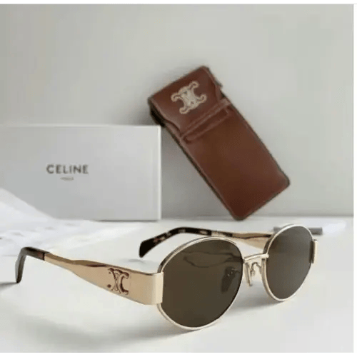 Celine Triomphe Sunglasses - Brown Lens - نظارة سي...
