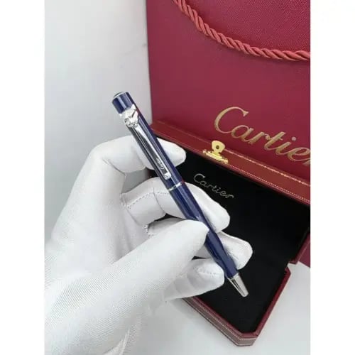 قلم كارتير بانثر عين النمر لون فضي | Cartier Panth...