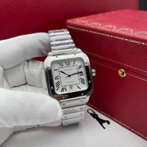 Santos de Cartier 41mm White Dial Watch - ساعه سان...