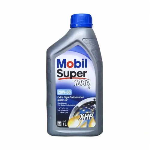 زيت محرك موبيل سوبر 1000 XHP ‏20W-50 معدني — 1 لتر