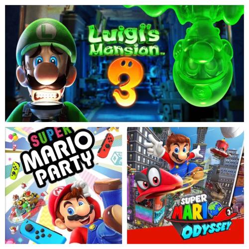 (3in1)Nintendo Switch Digital Super Mario Party,Lu...