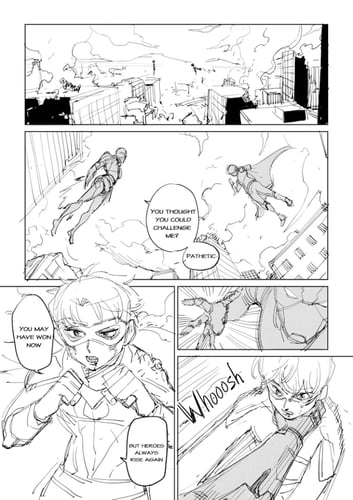 رسم مشروع مانغا خاص فيك I will draw comic project...