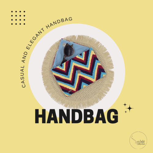 حقيبة يد نسائية بتصميم الzigzag