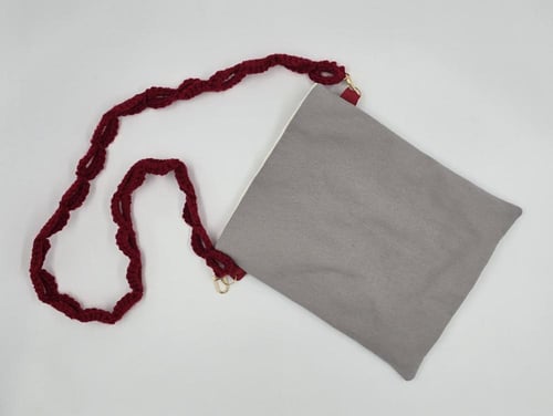 حقيبة يد نسائية قماشية بزخرفة ورد