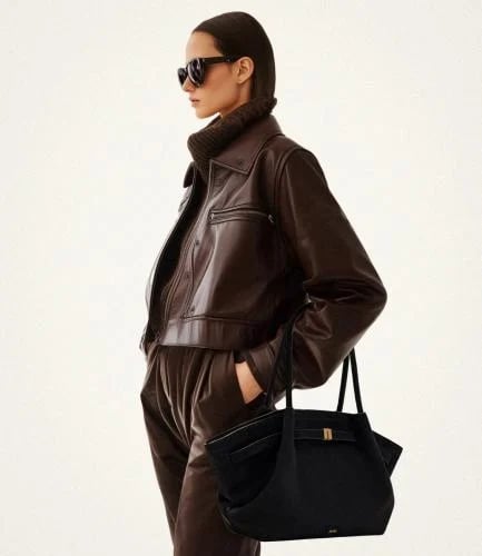 Hana Medium Faux Suede Tote Bag