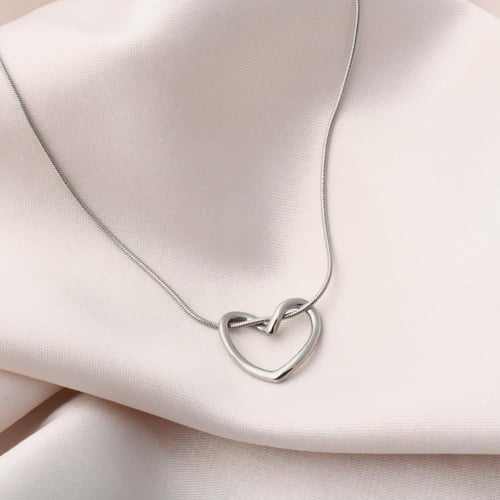 سلسال شكل قلب ستيل