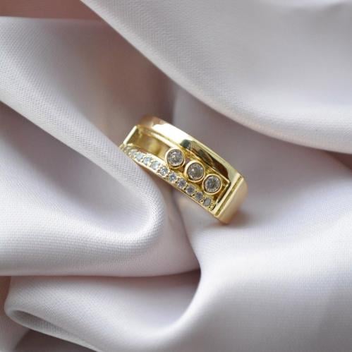 خاتم مطلي ذهب