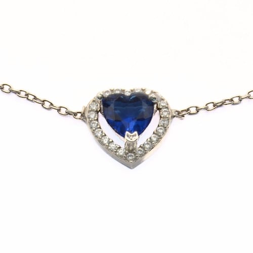 اسوارة فضة زركون بلونين مختلفة