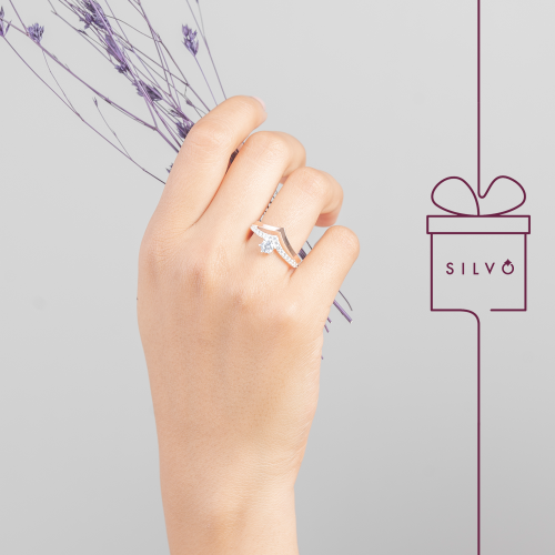 خاتم فضة نسائي عيار 925