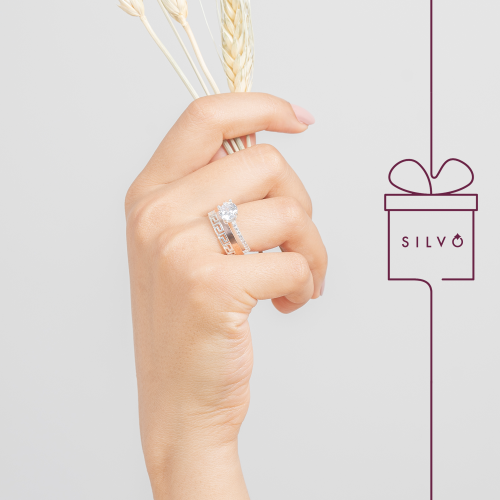 خاتم فضة نسائي عيار 925