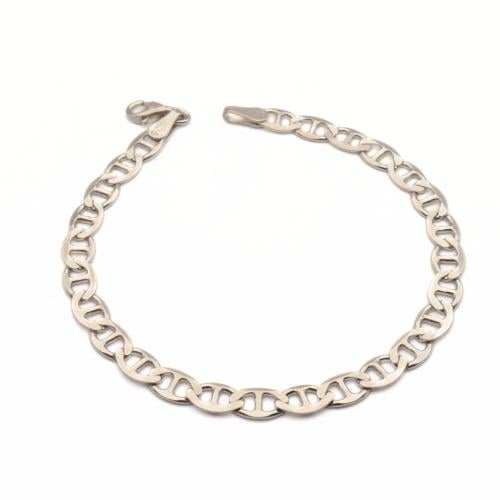 اسوارة فضة رجالي تصميم "مارينر" حجم كبير