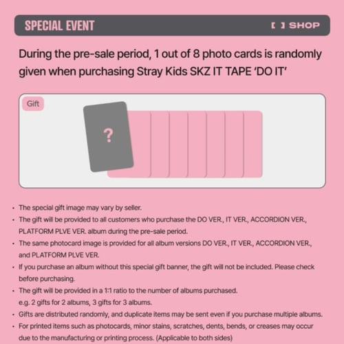 Stray kids -SKZ TAPE IT “DO IT”